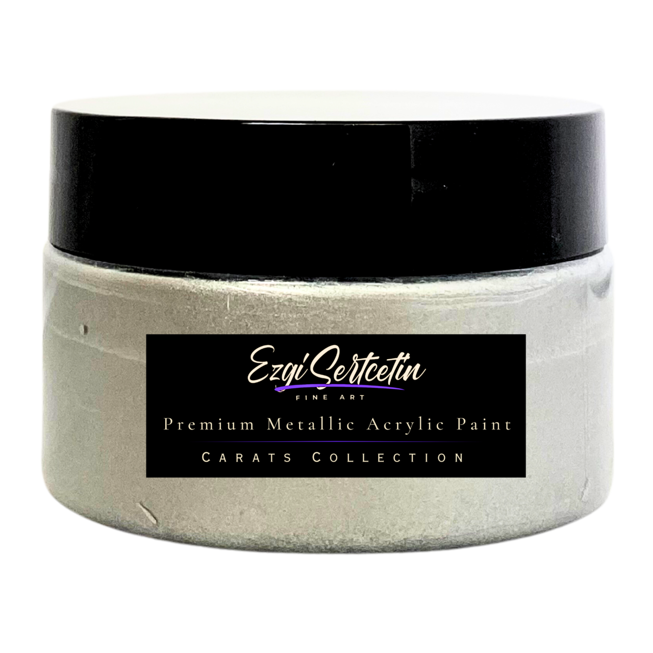 Premium Metallic Acrylic Paint 3 oz | Unique Metallic Bright Colors | Special Carat Collection by Ezgi Sertcetin